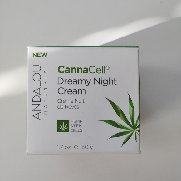 Andalou Naturals CannaCell Dreamy Face Night Cream with Hemp Seed Oil, 1.7oz - Picture 2 of 3
